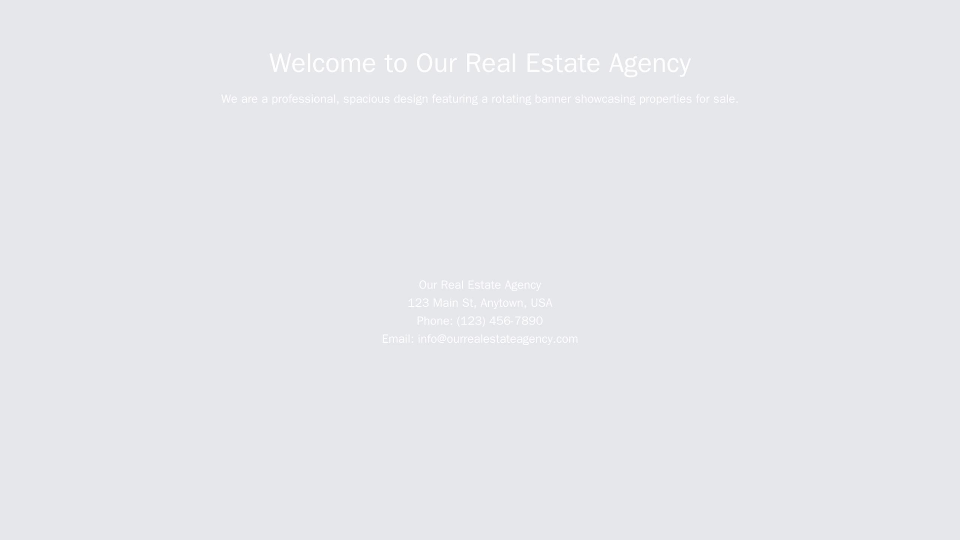 Real Estate Agency: A professional, spacious design featuring a rotating banner showcasing properties for sale, a proper Web Template 2250