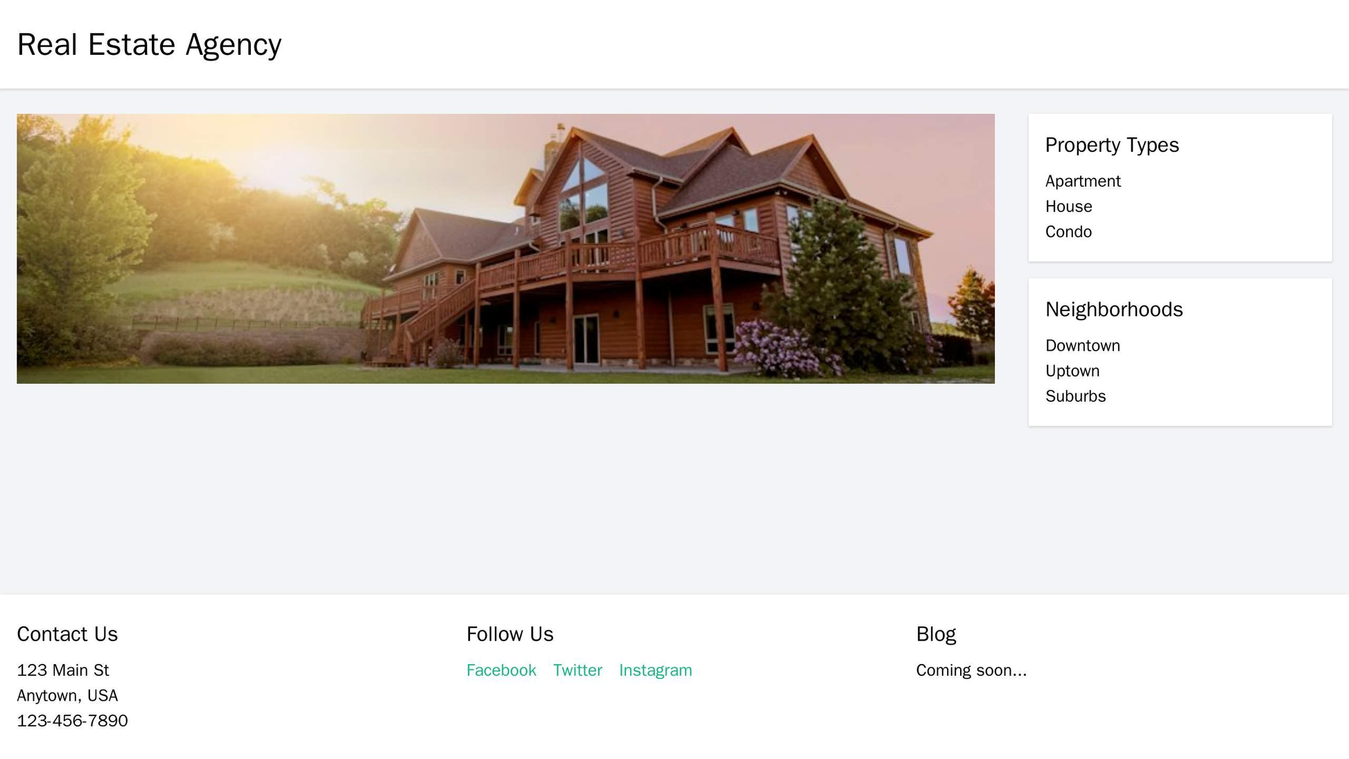 Real Estate Agency: A modern design with a large, central hero image showcasing a property listing. A left sidebar for n Web Template 3101