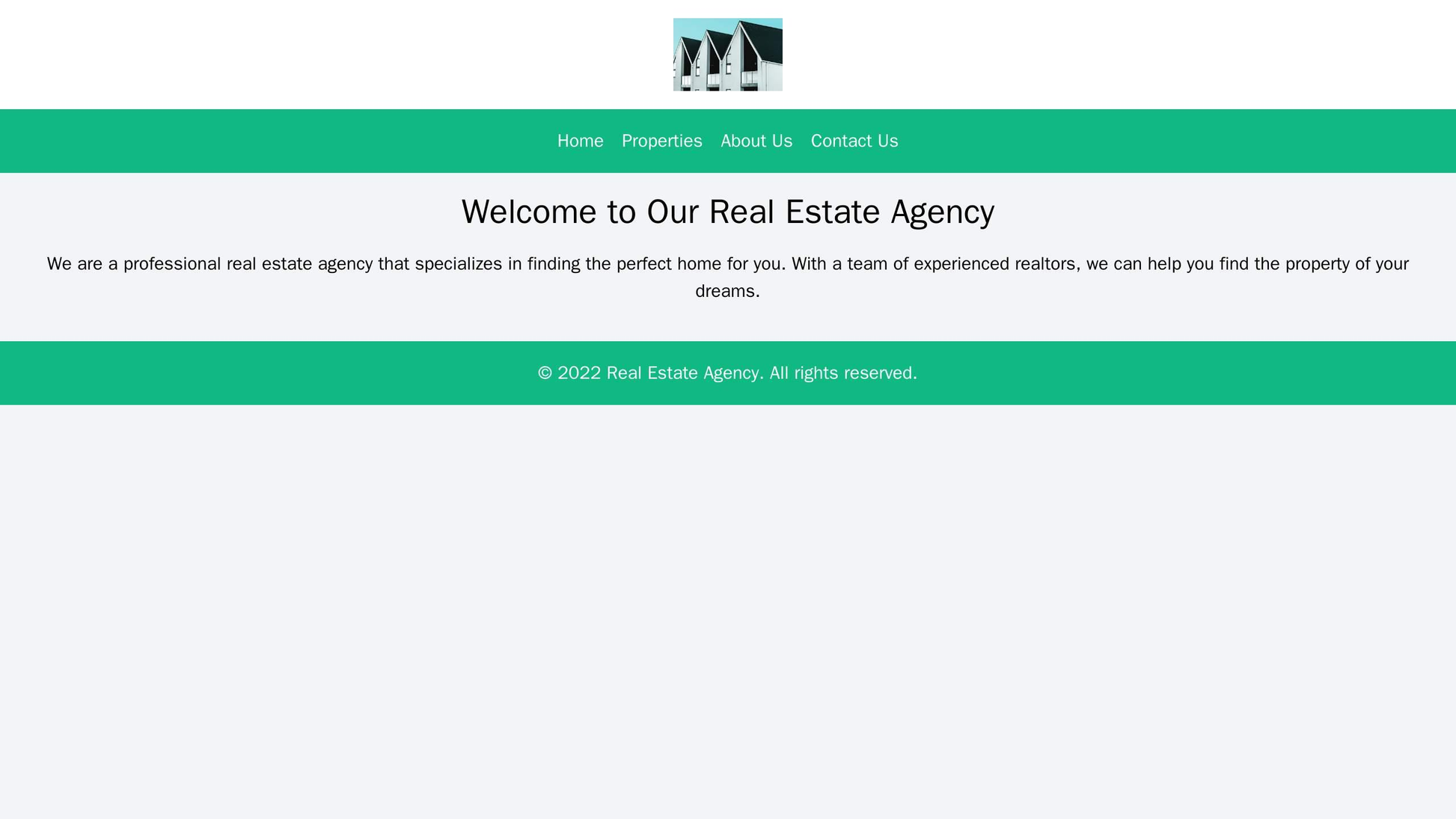 Real Estate Agency: A modern and professional design with a clean color palette and a large, centered logo, conveying tr Web Template 3624