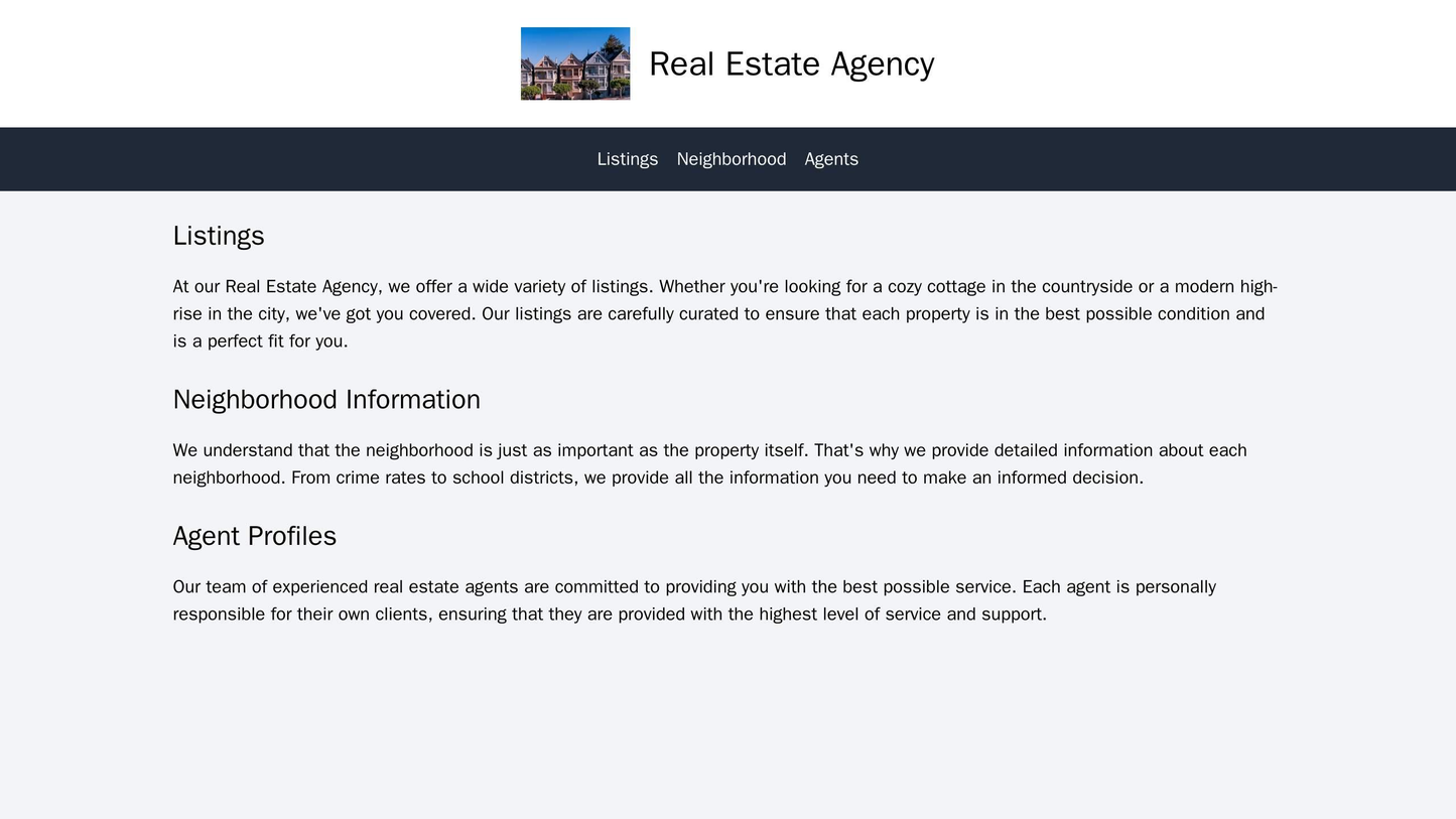 Real Estate Agency: A professional and informative design with a header image featuring a beautiful property, a centered Web Template 3926