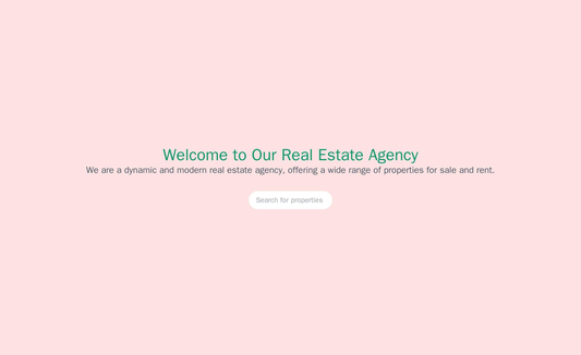 Real Estate Agency: A single-page design containing a large banner with a search bar for properties. The layout includes Web Template 3982