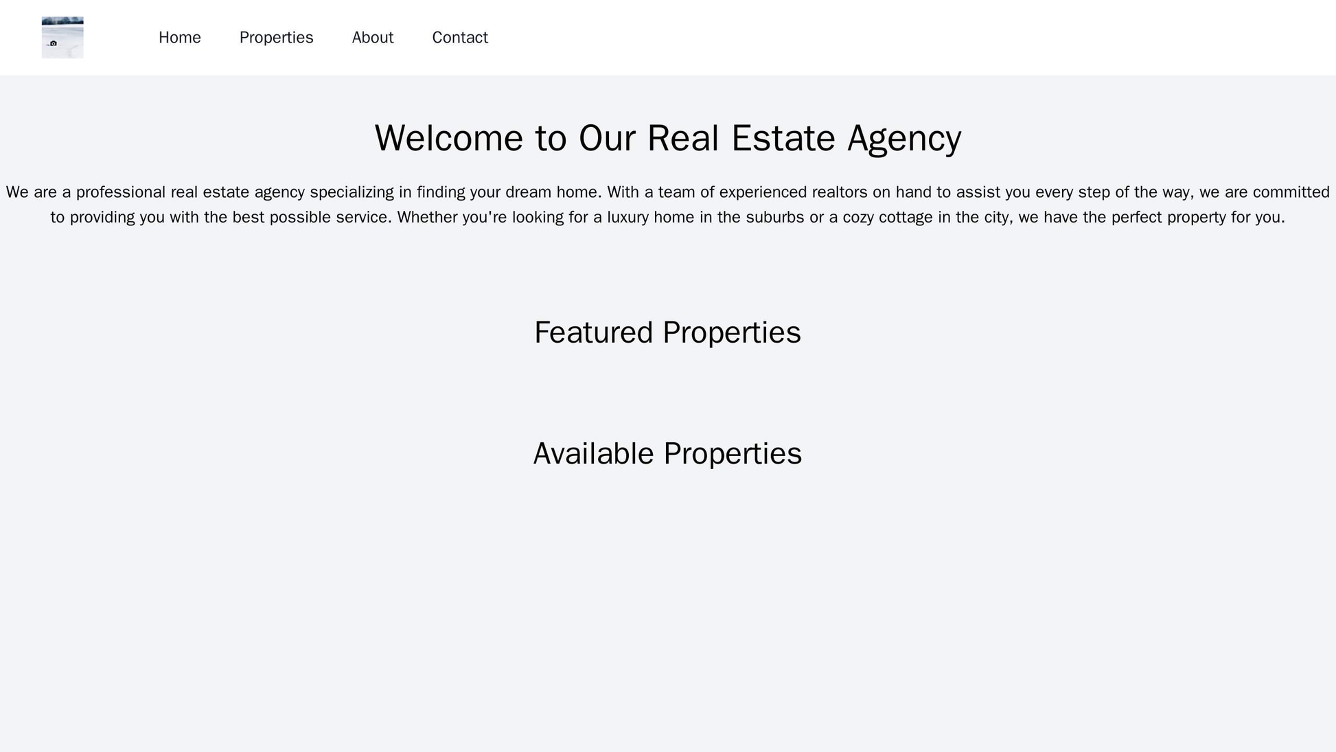 Real Estate Agency: A clean and professional design with a large background image of a beautiful property. The logo is o Web Template 4053