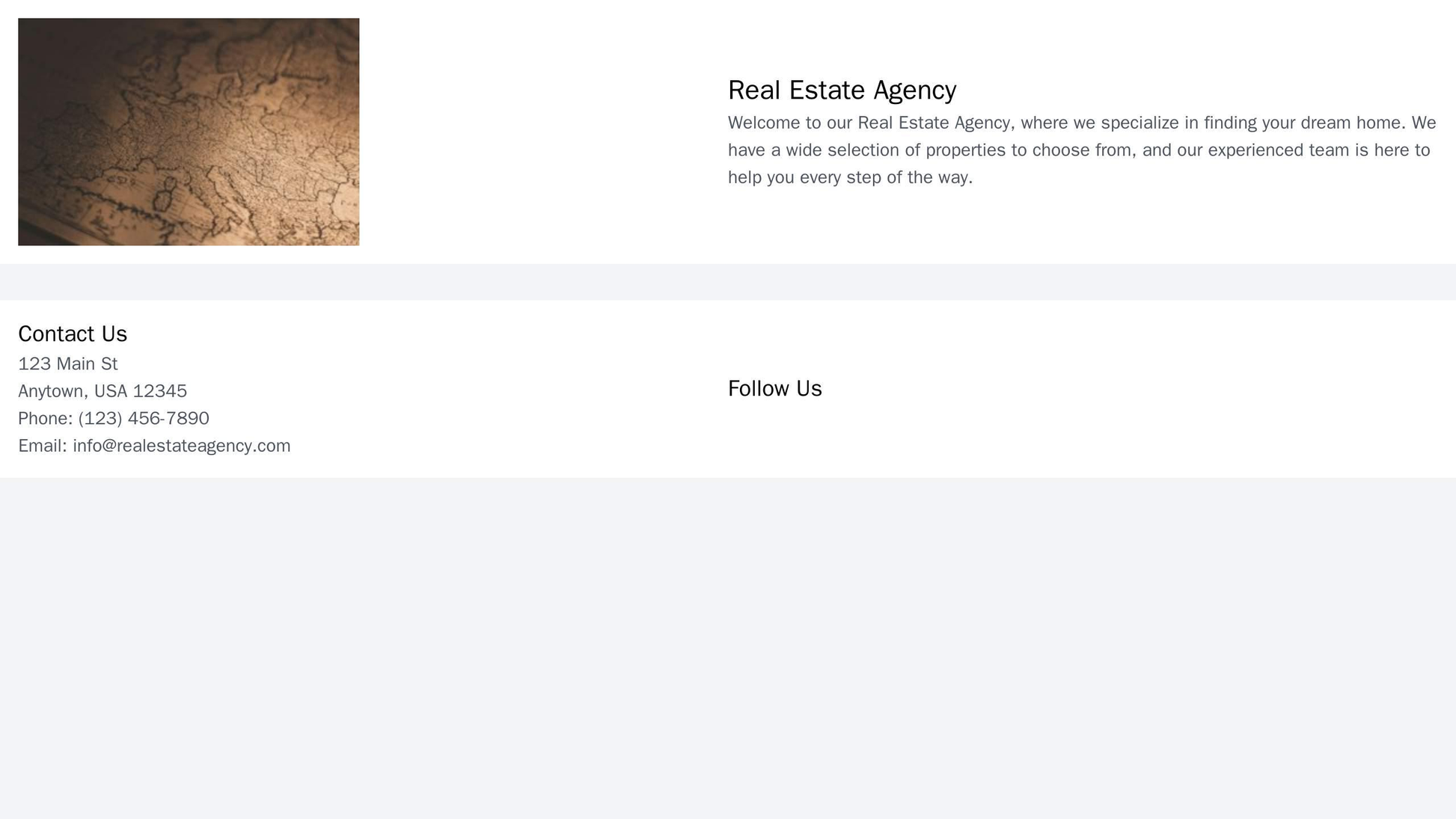 Real Estate Agency Site: A split layout with two columns for properties display on the left and a sidebar for filters on Web Template 2312