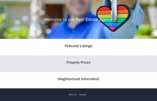 Real Estate Agency Site: A full-width hero section featuring a large image of a property, followed by sections for featu Web Template 3422