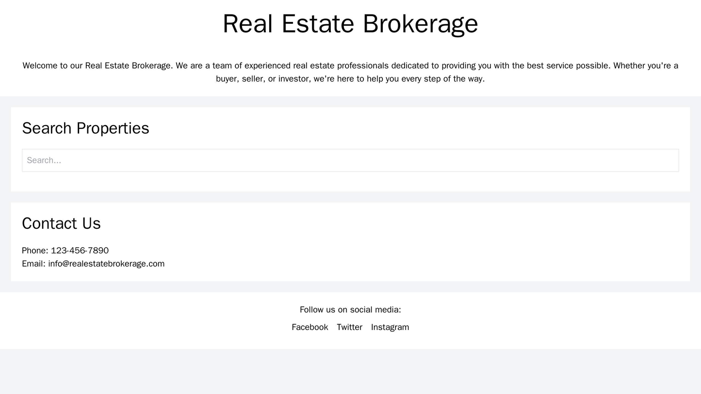 Real Estate Brokerage: A modern, easily navigable design with a responsive layout, a prominent search bar, full-width pr Web Template 4146