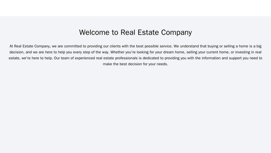 Real Estate Company: A modern and professional design with a top navigation bar, a centered logo, a property search bar, Web Template 3954