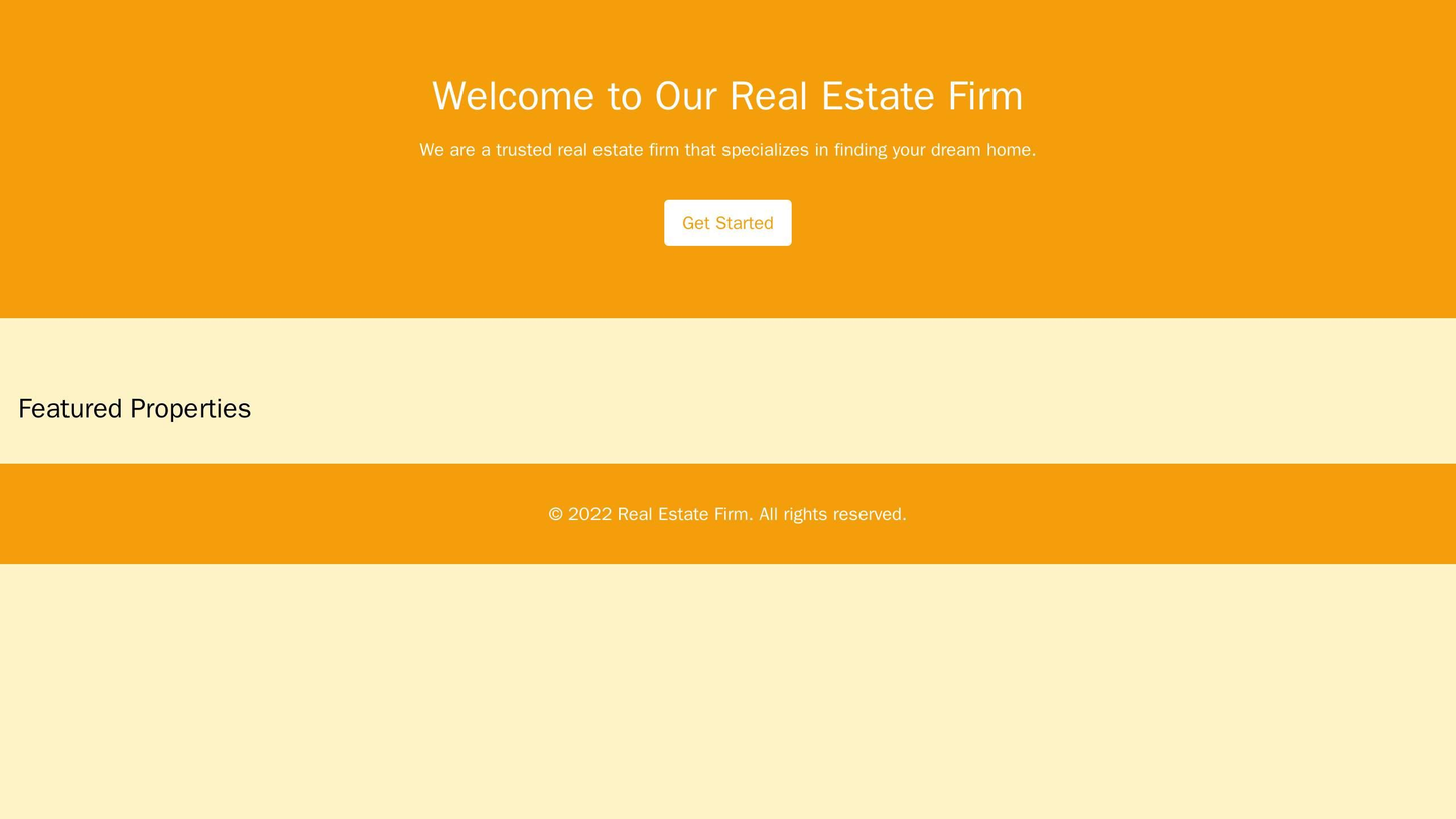 Real Estate Firm: A clean design featuring a wide, attractive property listing, a large call-to-action button for inquir Web Template 4922