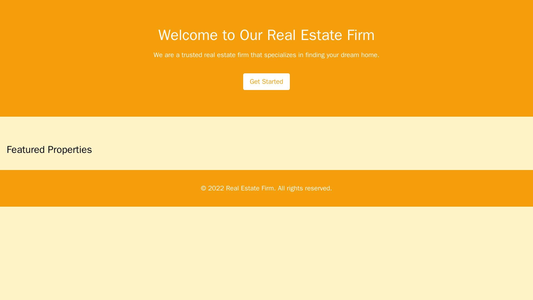 Real Estate Firm: A clean design featuring a wide, attractive property listing, a large call-to-action button for inquir Web Template 4922