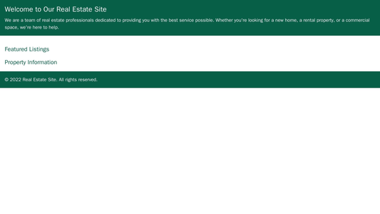 Real Estate Site: A clean design with a white and green color scheme. A header with a search bar and a call-to-action bu Web Template 4918
