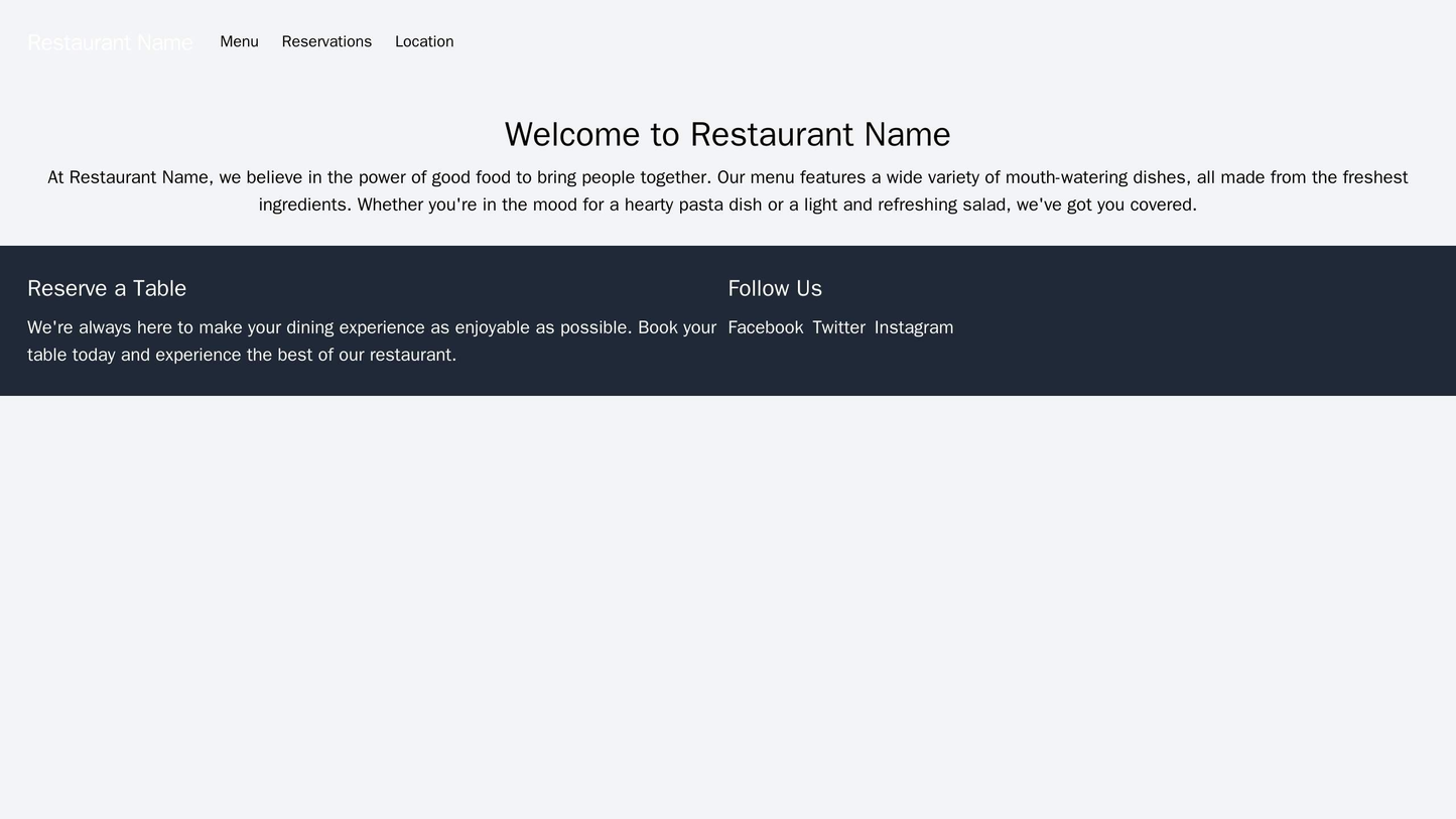 Restaurant: A mouth-watering design featuring a large image of a delicious meal as the main banner. A horizontal navigat Web Template 3133