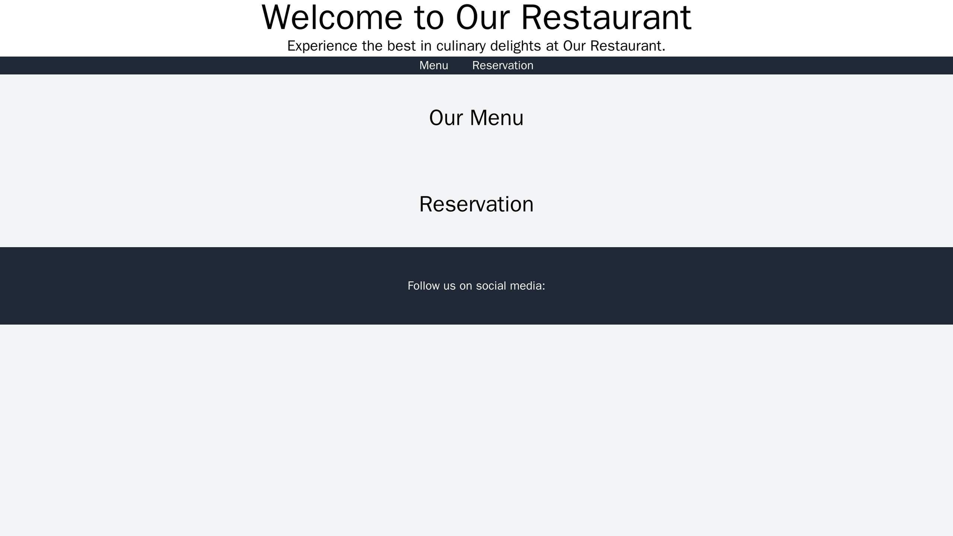 Restaurant: A mouth-watering design with hero images of different menu items, a top navigation menu with easy reservatio Web Template 3838