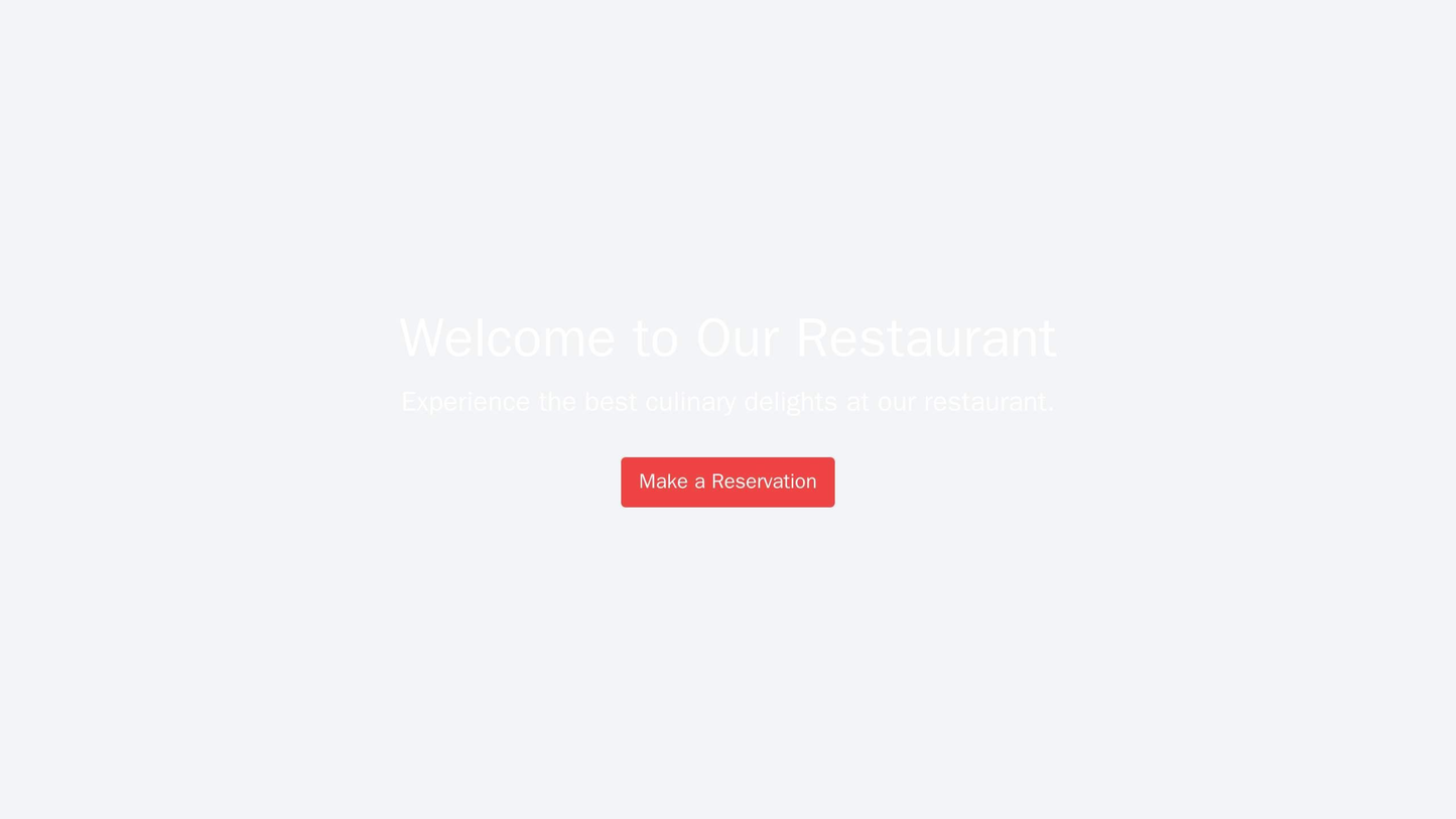 Restaurant: A mouthwatering design with a full-screen, high-resolution image of a delicious dish, accompanied by a call- Web Template 4120