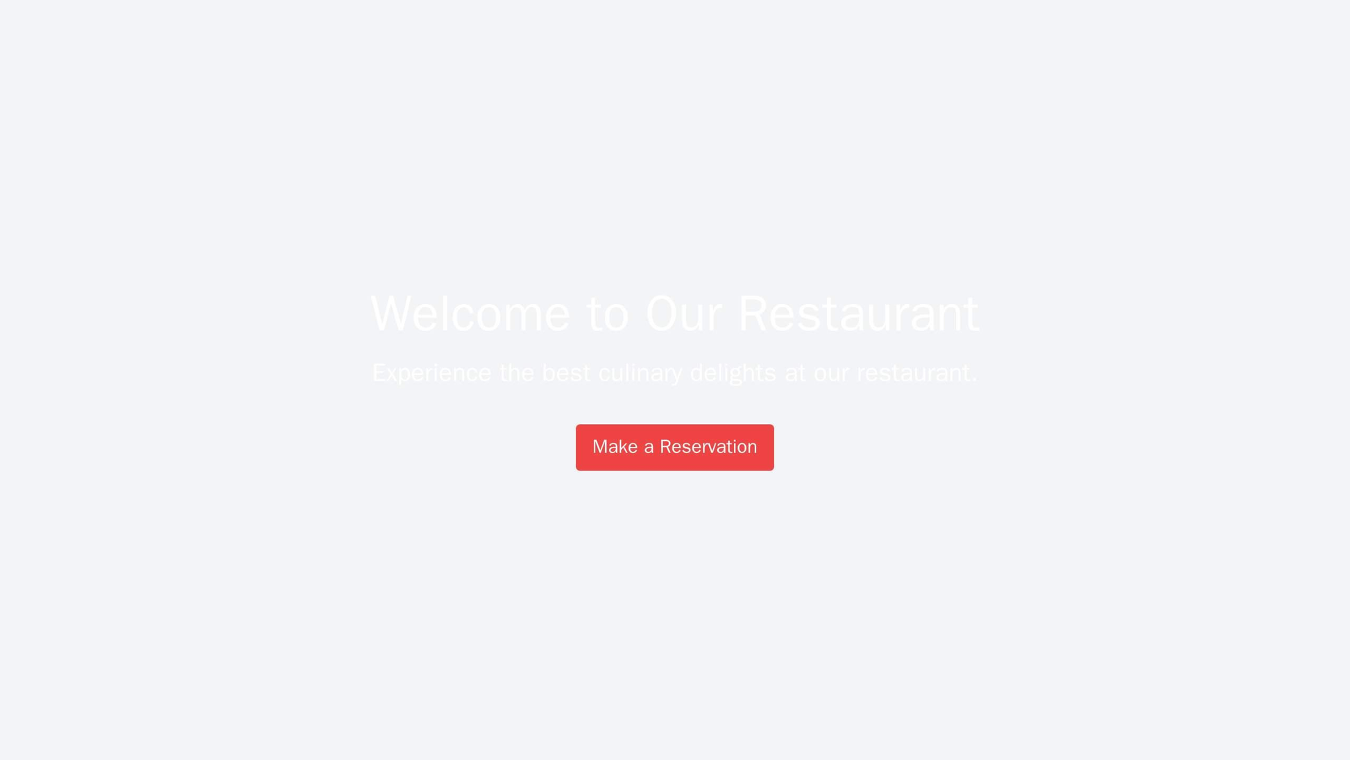 Restaurant: A mouthwatering design with a full-screen, high-resolution image of a delicious dish, accompanied by a call- Web Template 4120