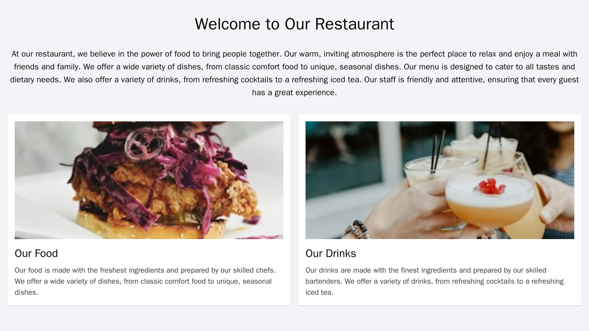 Restaurant: A warm, inviting layout with a horizontal sliding menu showcasing images of dishes, a left sidebar for menu  Web Template 4952