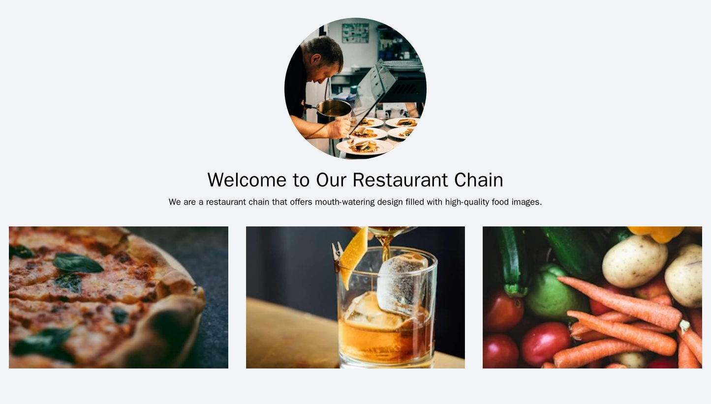 Restaurant Chain: A mouth-watering design filled with high-quality food images, with a menu displayed in a drop-down pan Web Template 3436