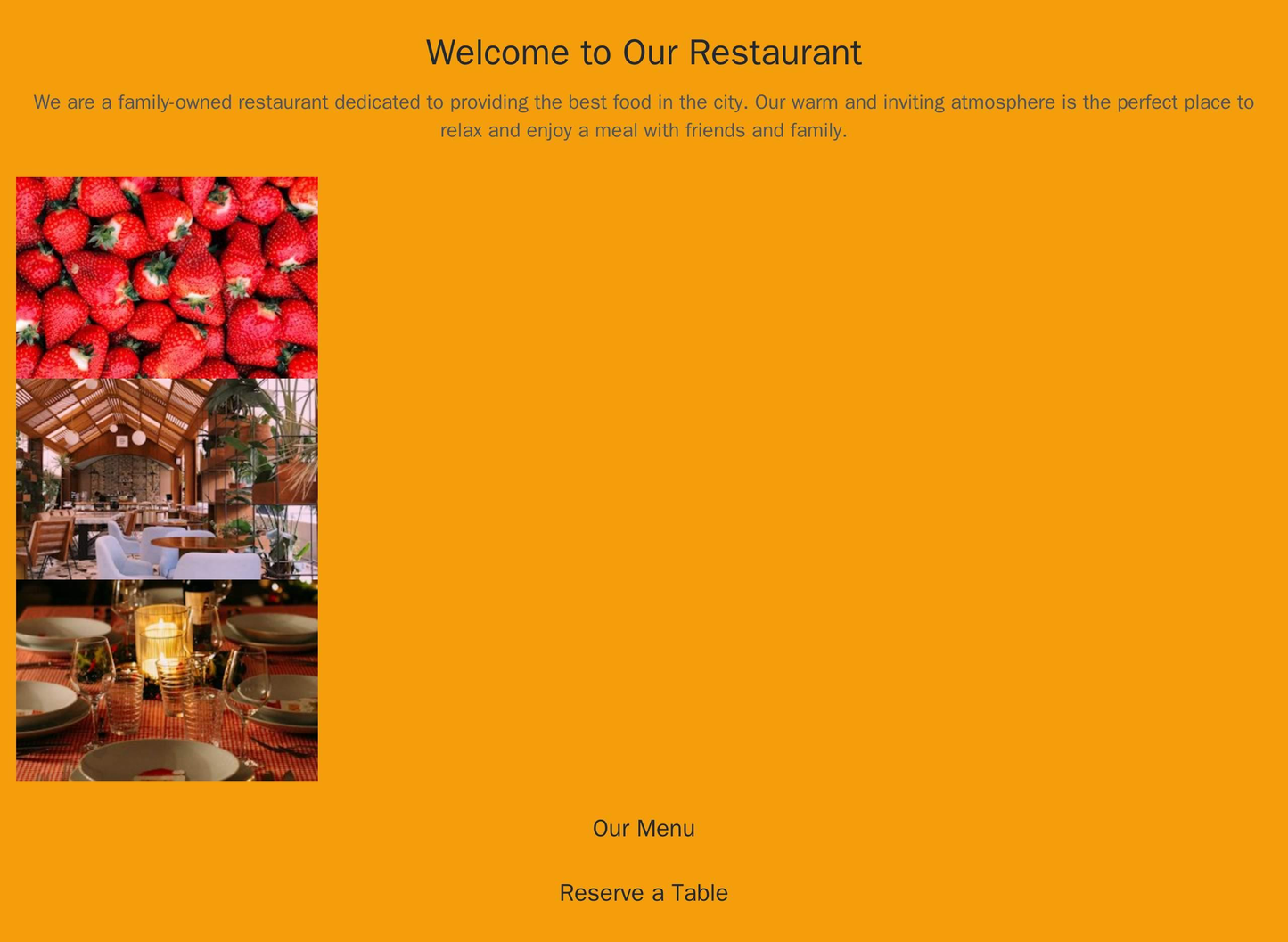 Restaurant Site: A vertical layout featuring a slideshow of images and menu items, a central reservation system, and a c Web Template 4377