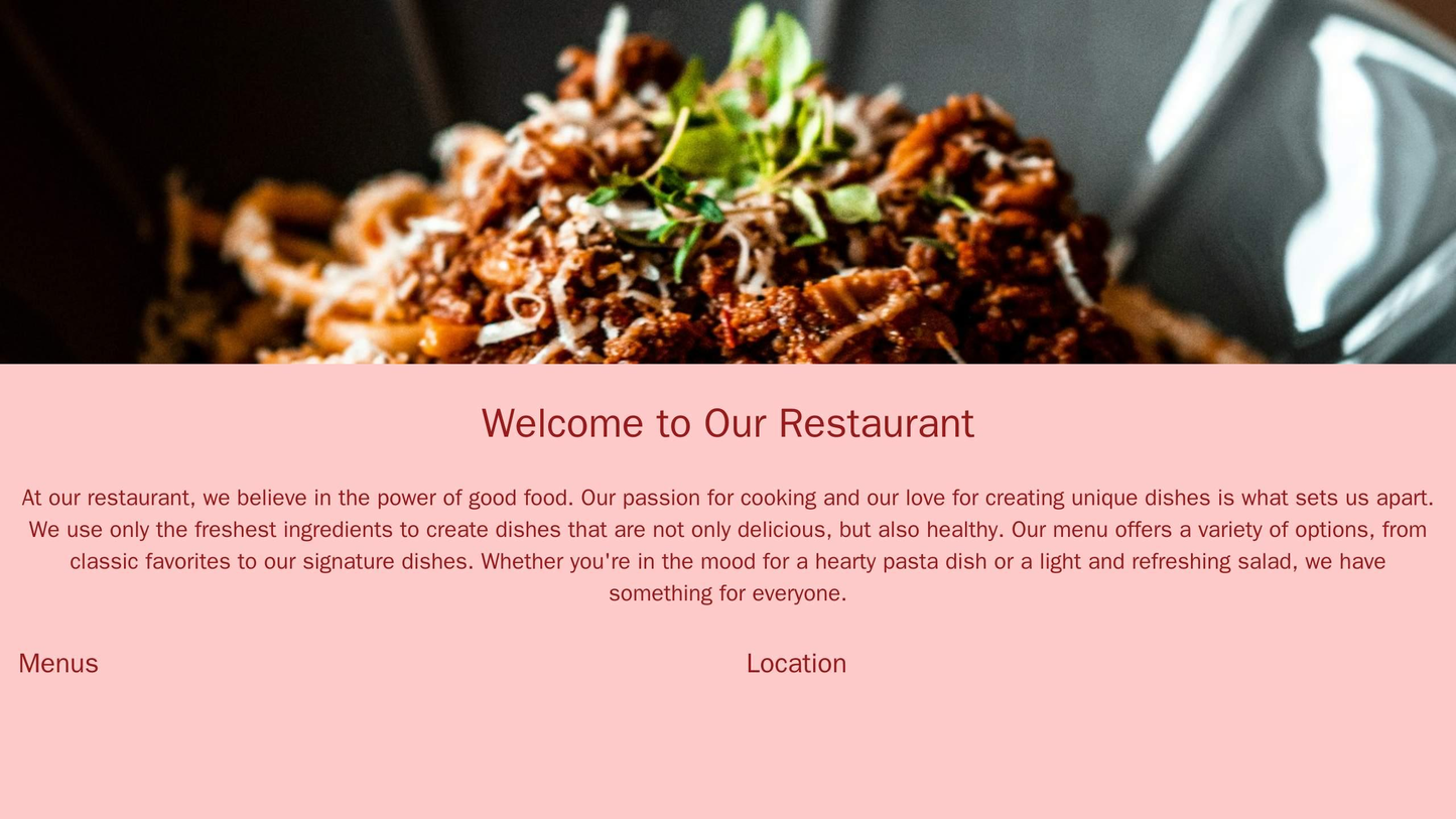 Restaurant Website: A mouth-watering website design with a full-width header image showcasing the restaurants signature  Web Template 3334