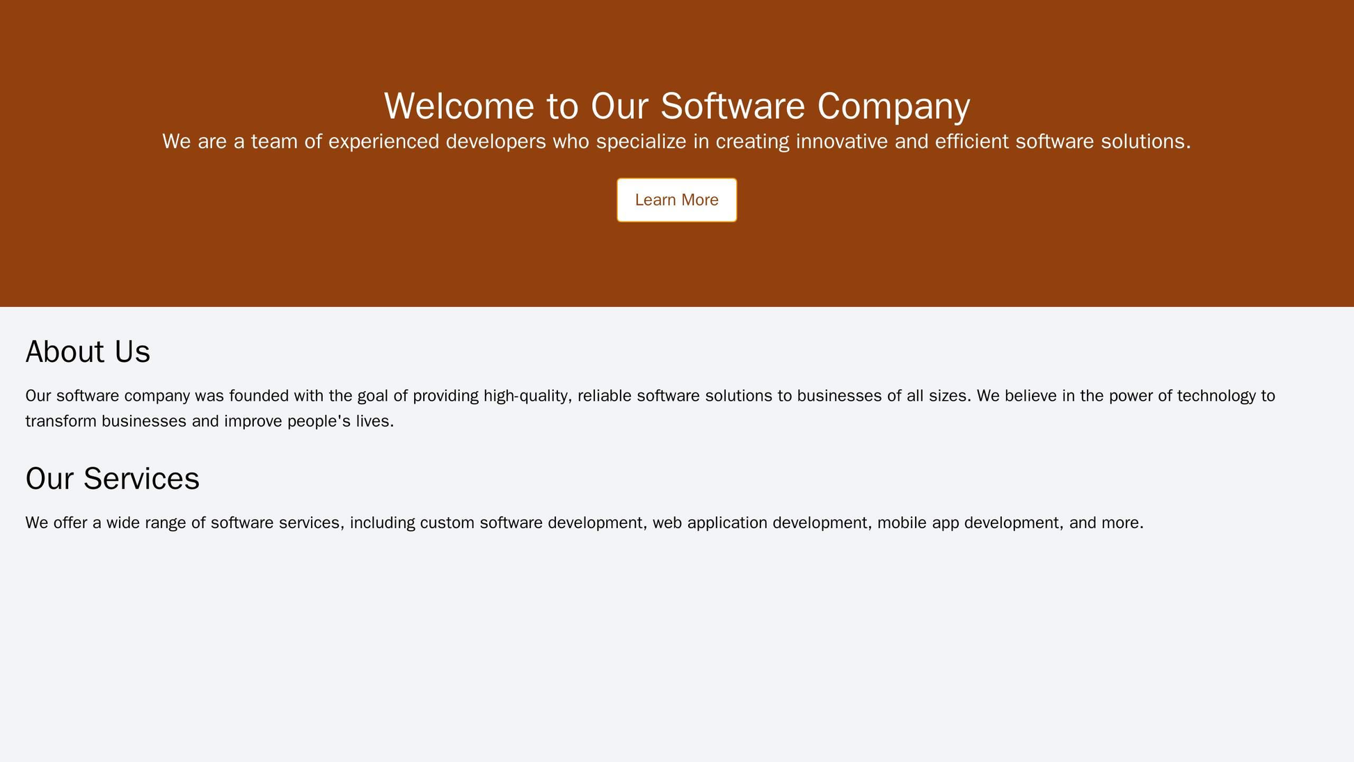 Software Company: A clean, modern design featuring a prominent call-to-action (CTA) button and a visually engaging hero  Web Template 4282