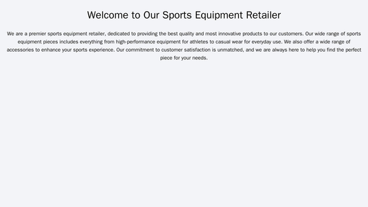 Sports Equipment Retailer: A jigsaw puzzle layout featuring different sports equipment pieces coming together in the bac Web Template 3899