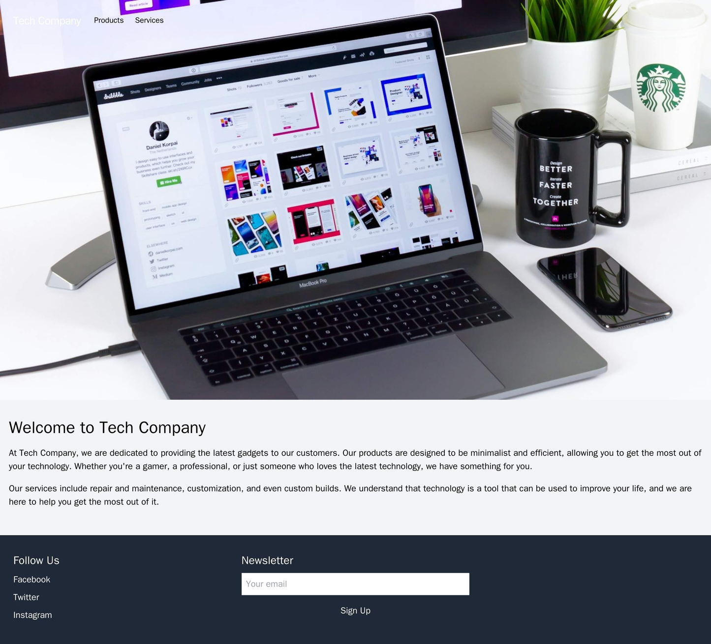 Tech Company: A minimalist design with a full-screen background image of the latest gadget, a centered navigation bar, a Web Template 2141