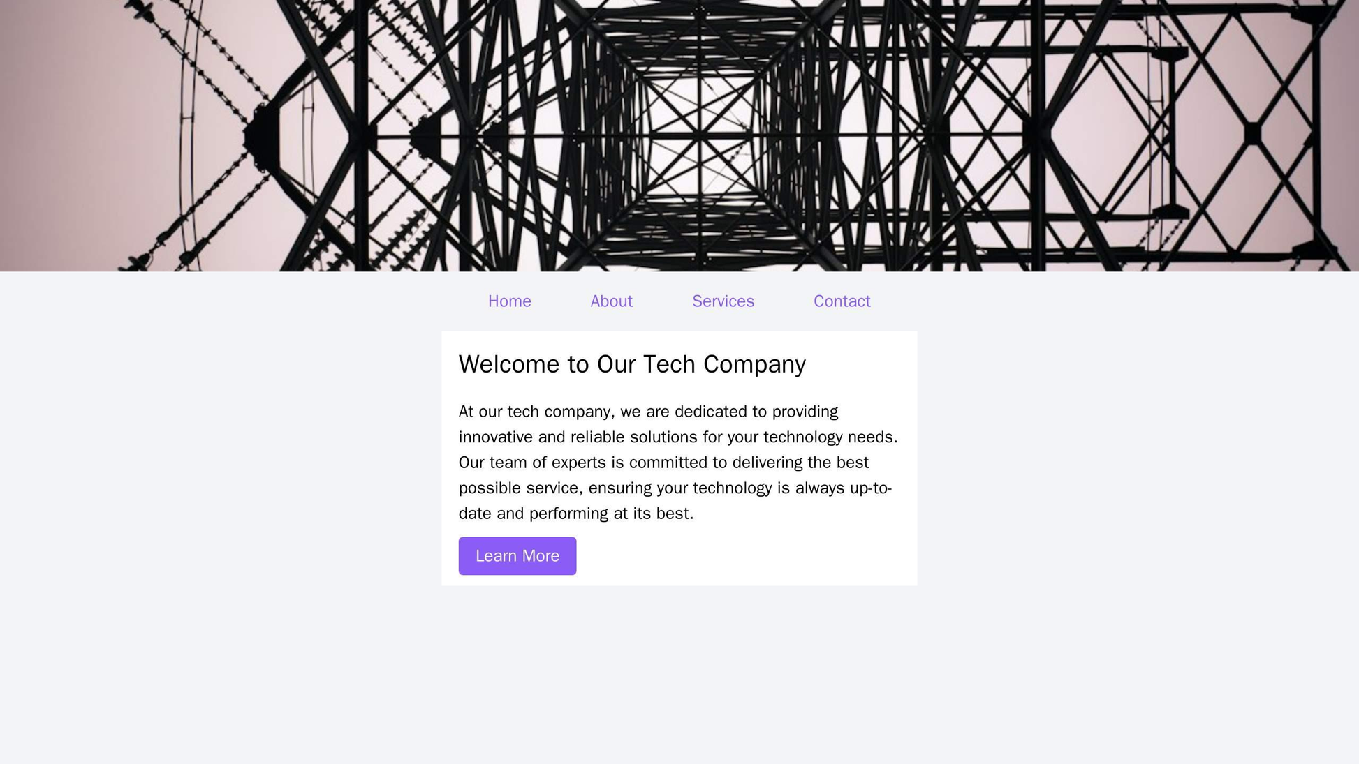 Tech Company: A minimalist design with a large, centeredheader image and navigation menu on the left. The main content a Web Template 3254