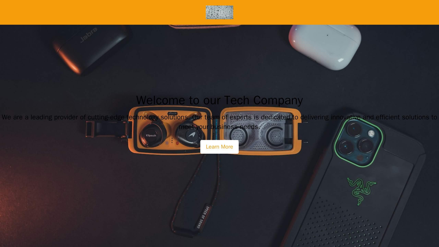 Tech Company: A minimalist design with a full-width background image of the latest gadget, a floating navigation bar, an Web Template 3506