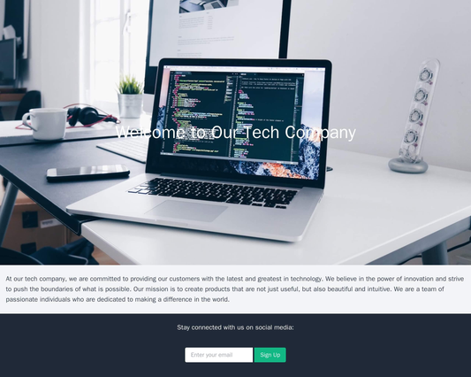 Tech Company: A minimalist design with a large, center-placed header image of the latest technology product. Navigation  Web Template 4205