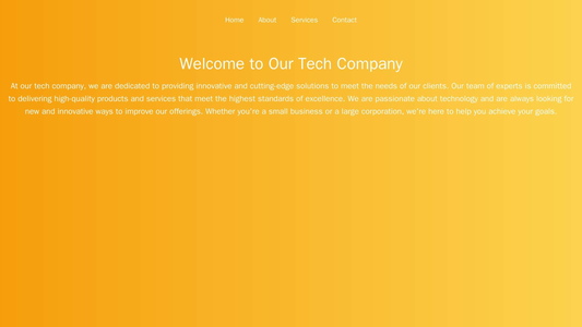 Tech Company: A sleek and futuristic layout with a centered logo and a horizontal navigation menu. The background is a g Web Template 4525