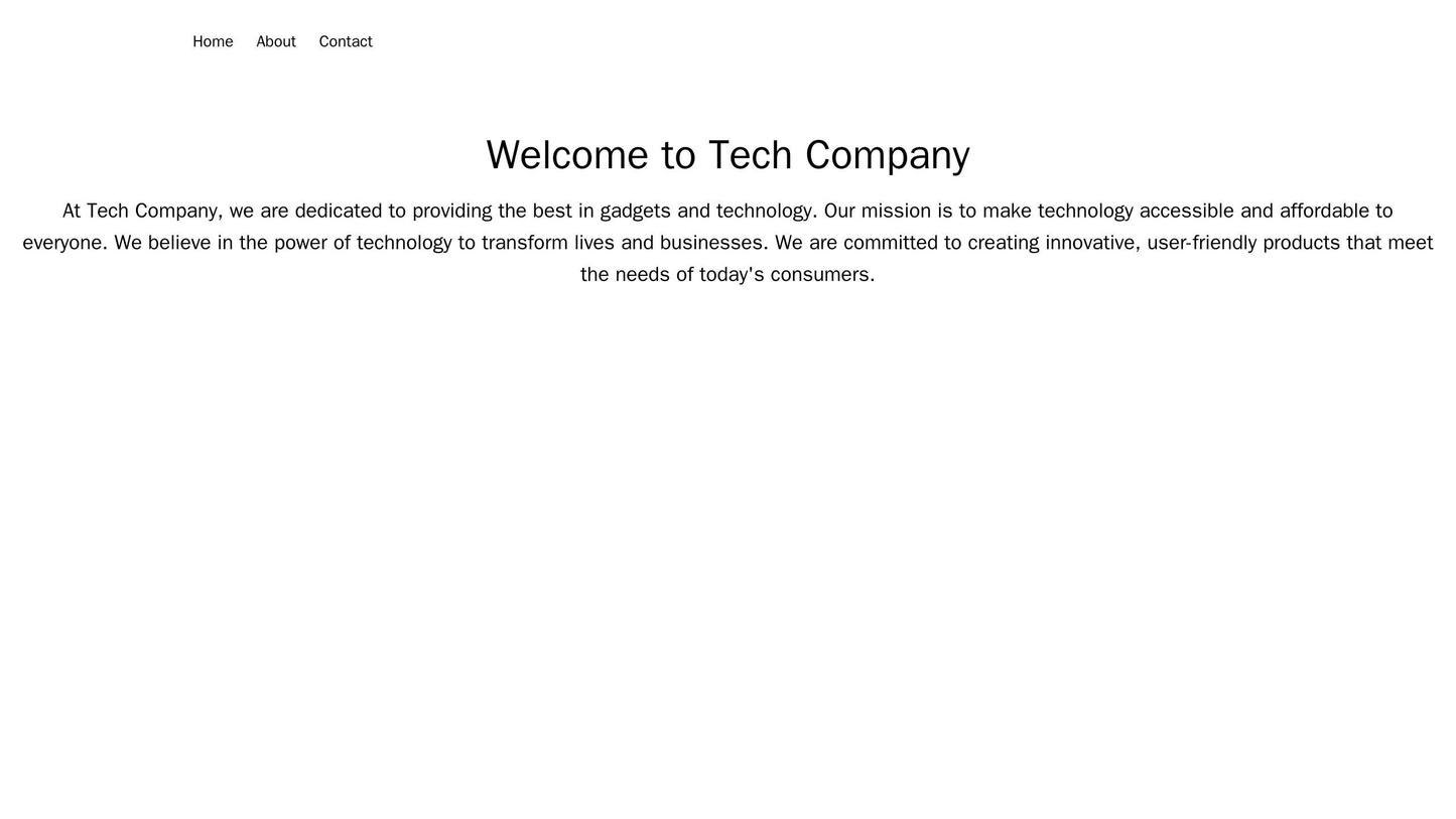 Tech Company: A minimalist design with a large, centered header image of the latest gadget, navigational menu on the lef Web Template 4806