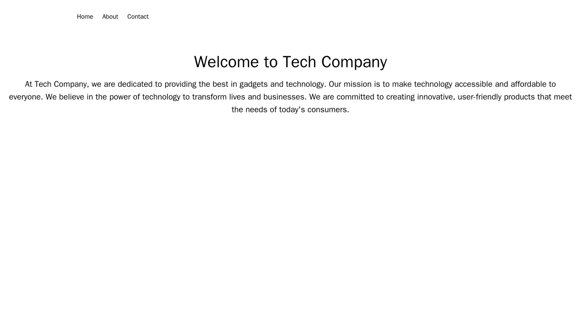 Tech Company: A minimalist design with a large, centered header image of the latest gadget, navigational menu on the lef Web Template 4806