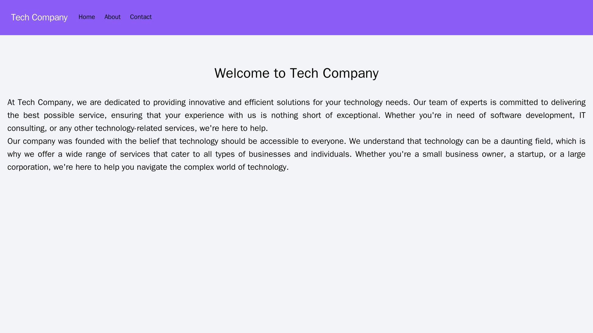 Tech Company: A minimalist design with a large, centered logo, a sticky navigation bar, and a sleek blue and gray color  Web Template 4951