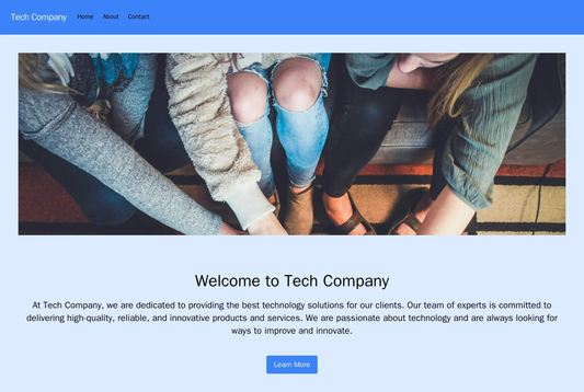 Tech Company Site: A minimalist design with a large, centered logo. A horizontal navigation menu at the top, a hero imag Web Template 2289