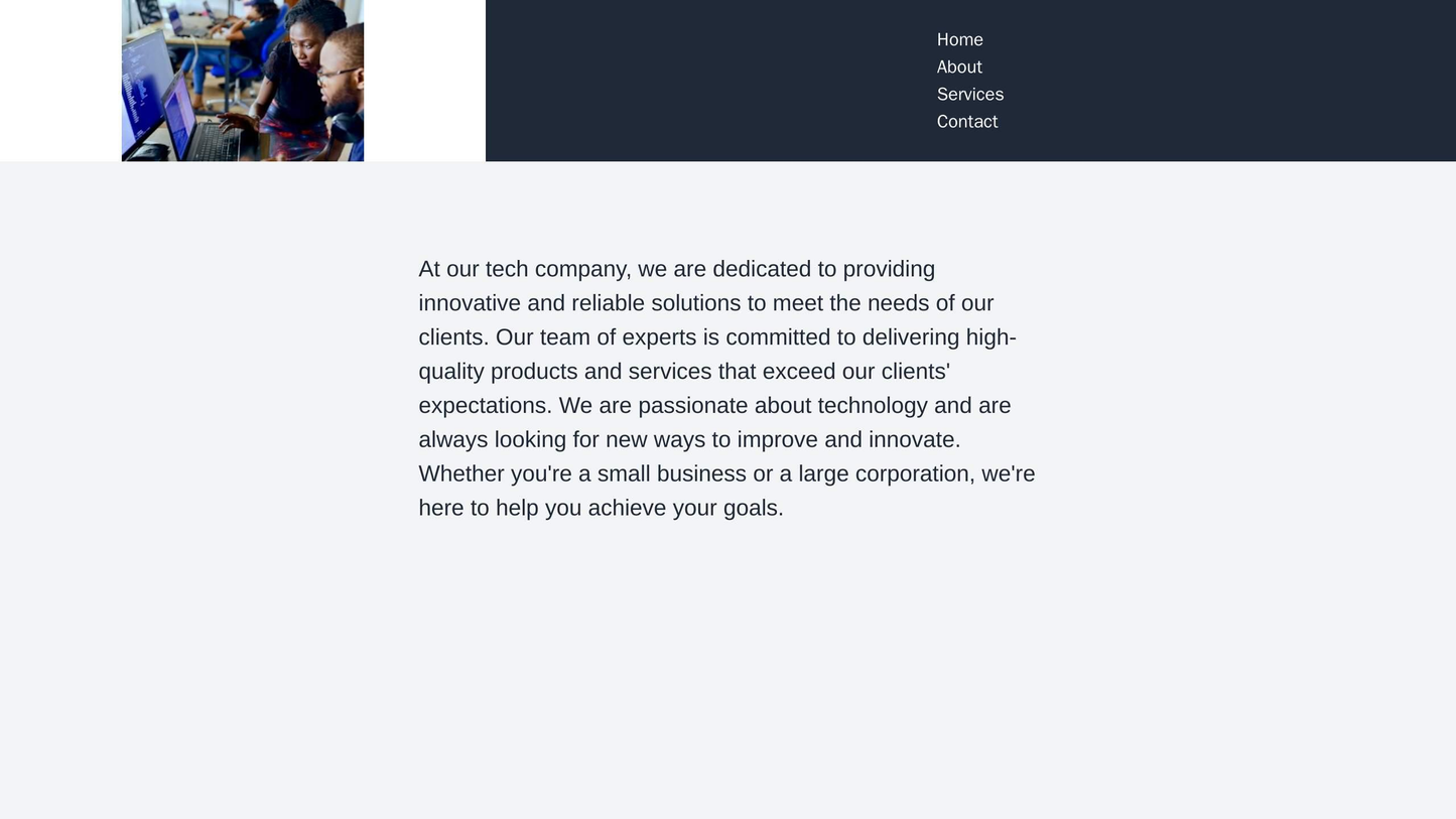 Tech Company Site: A minimalist design with a centered logo, a left sidebar for navigation, and a dynamic background tha Web Template 4260