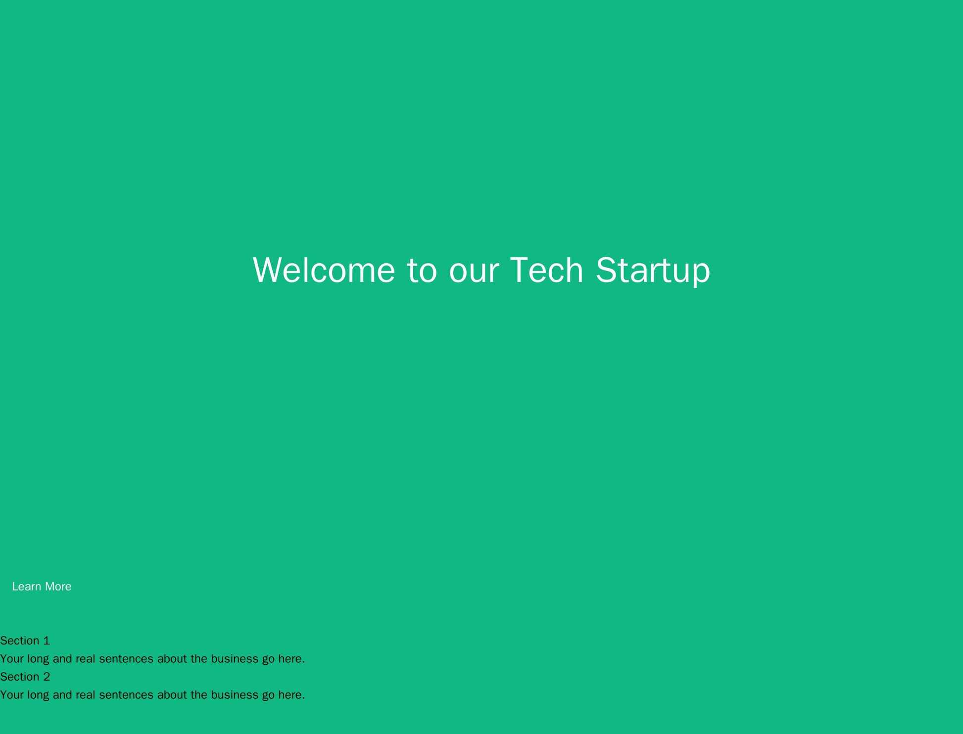 Tech Startup: A one-page design with a full-screen header video and a scrolling background, a prominent call-to-action b Web Template 3262