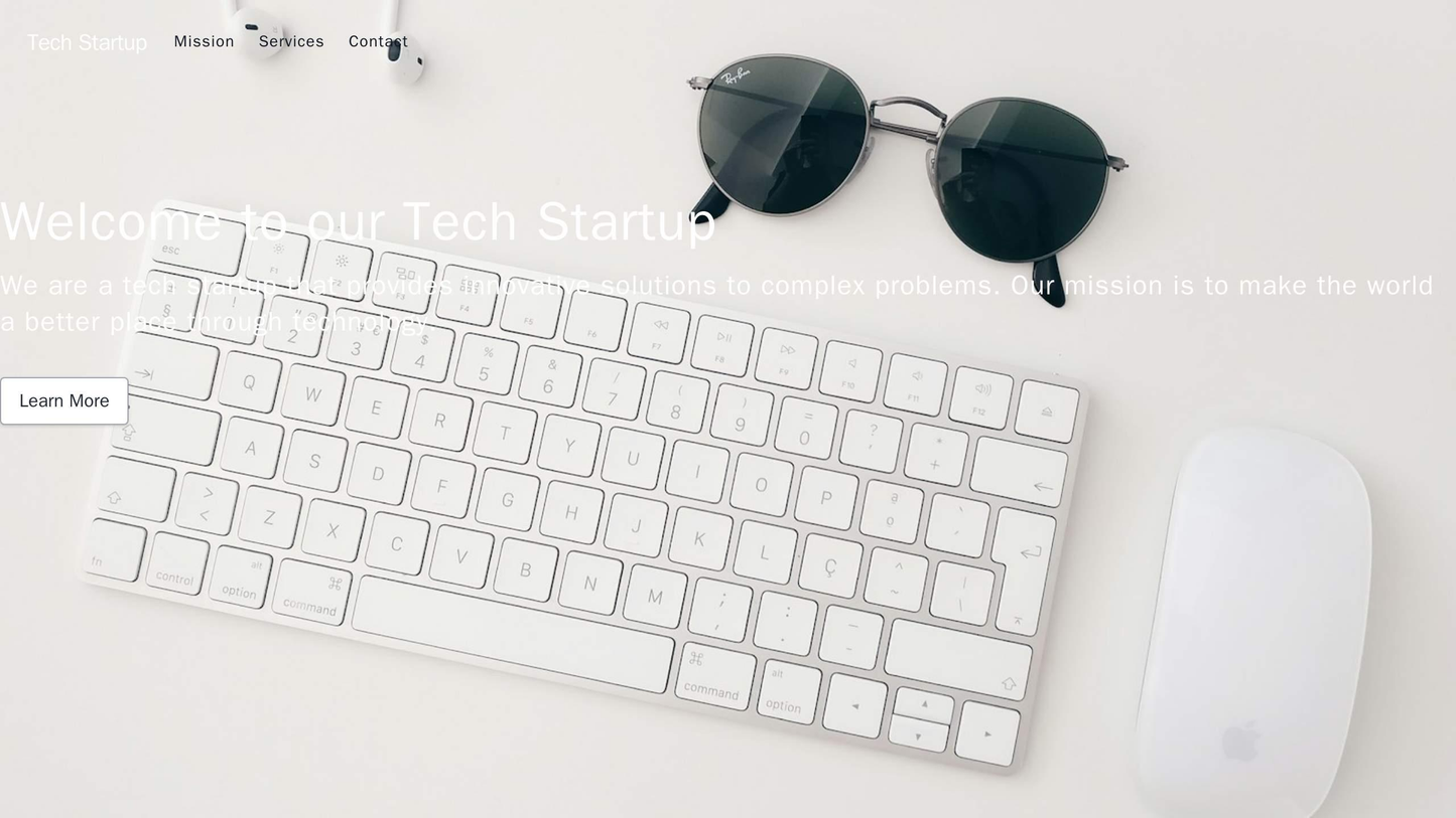 Tech Startup Website: A single-page scrolling design with a bold header image, a call-to-action button prominently displ Web Template 4060