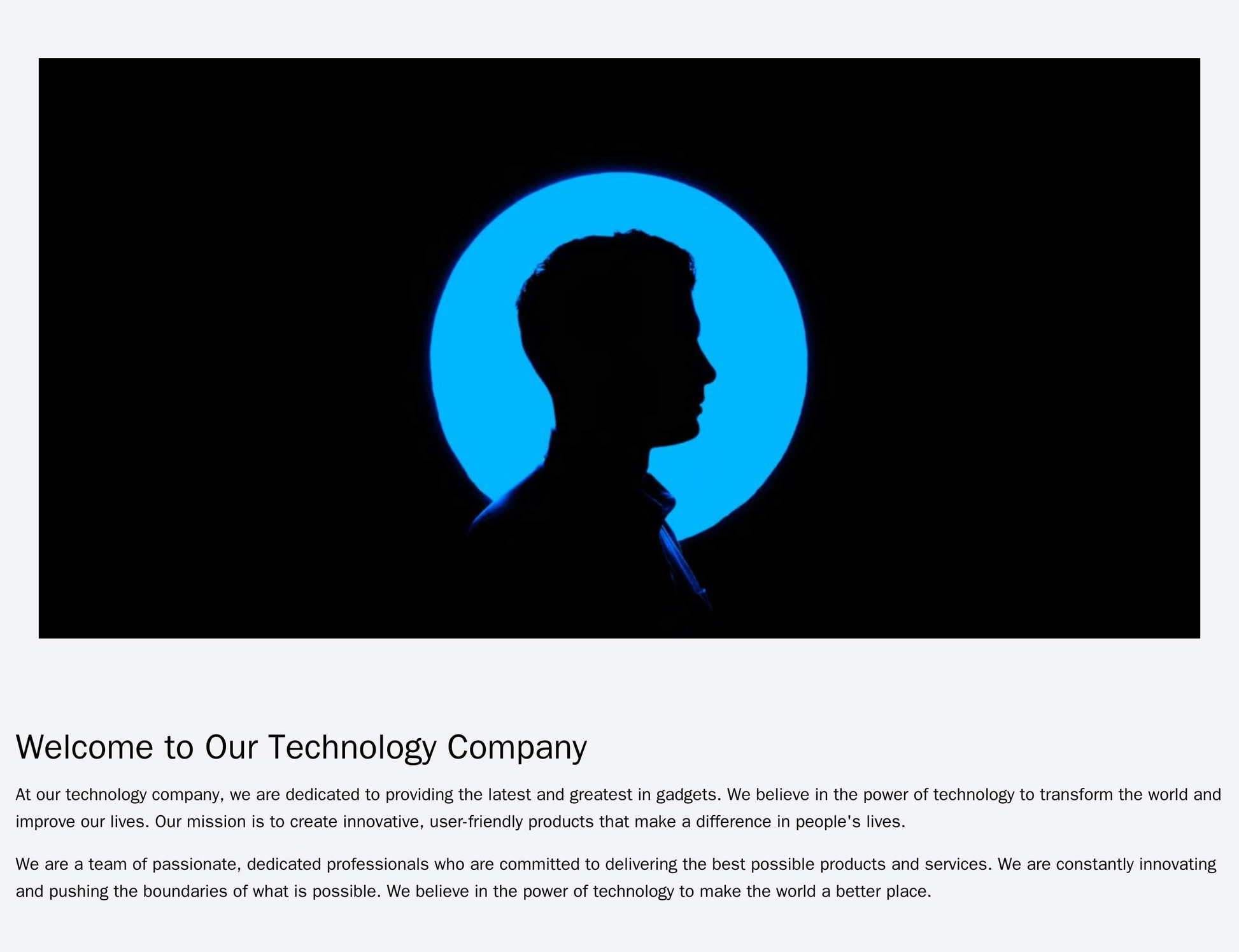 Technology Company: A minimalistic design with a large, centered header image featuring the latest gadget. A left sideba Web Template 2257