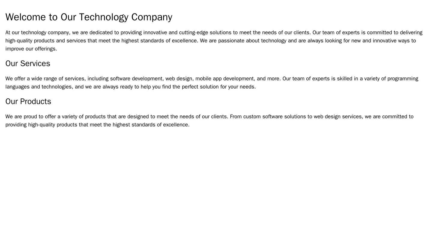 Technology Company: A modern, sleek design with a full-width header image, a navigation bar at the top right, a left sid Web Template 4217