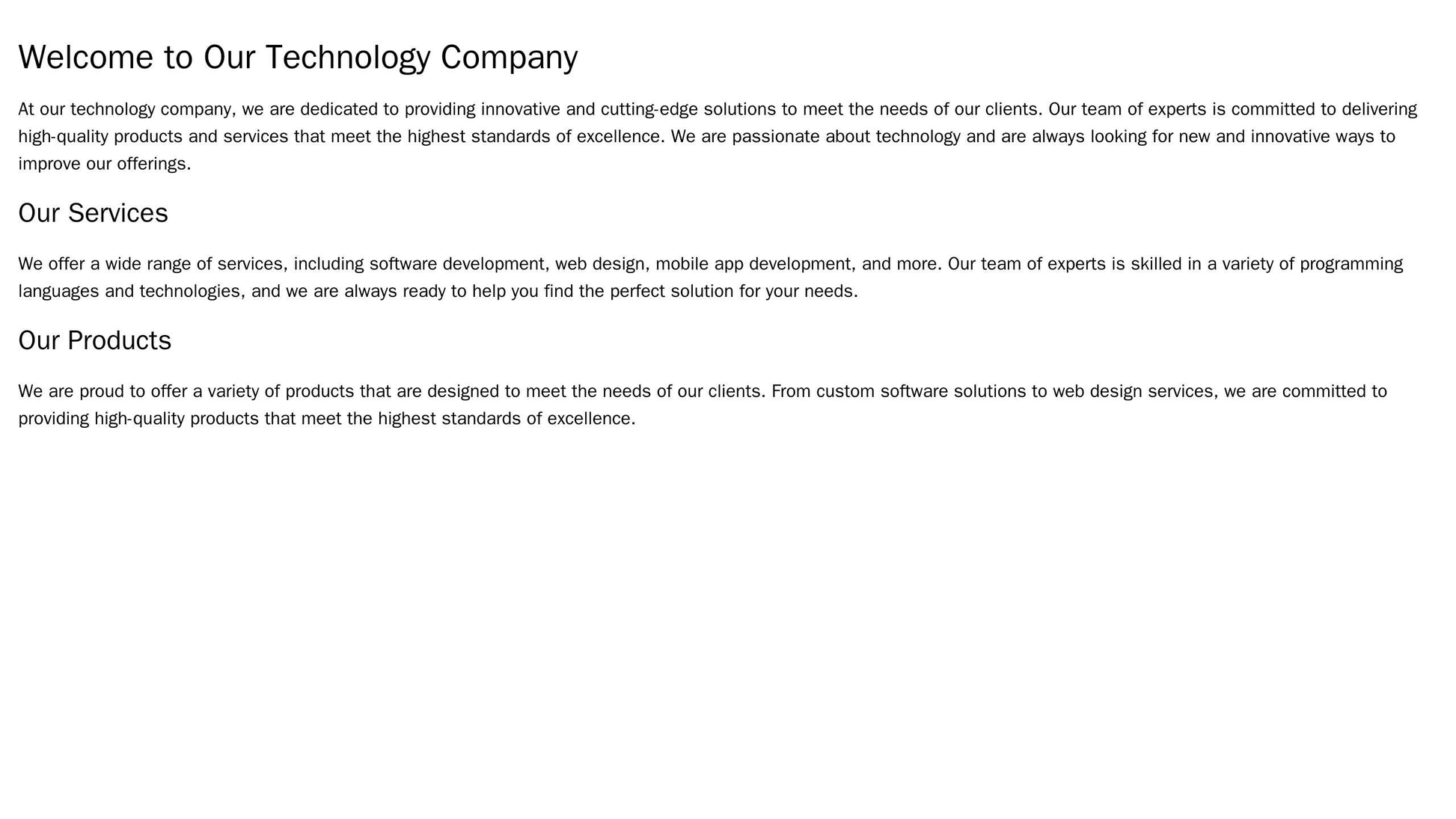 Technology Company: A modern, sleek design with a full-width header image, a navigation bar at the top right, a left sid Web Template 4217