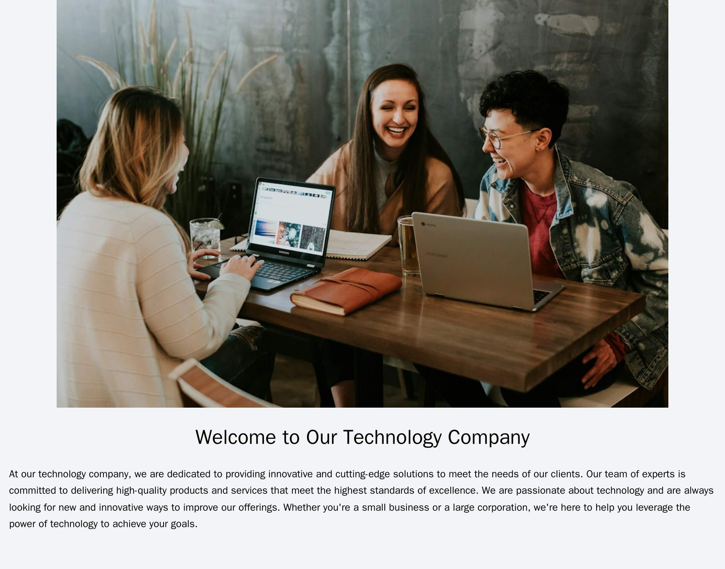 Technology Company: A minimalist design with a large, centered hero image, a sidebar with quick links on the left, and a Web Template 4544