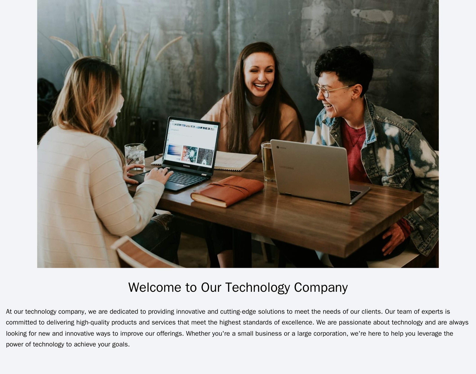 Technology Company: A minimalist design with a large, centered hero image, a sidebar with quick links on the left, and a Web Template 4544