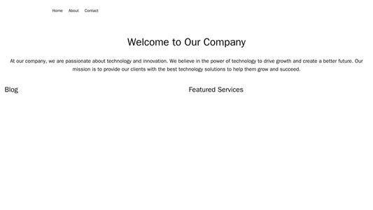 Technology Start-up Company: A modern and minimalist website design with a large, centered company logo and a clean navi Web Template 4311