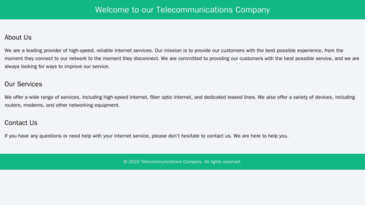 Telecommunications Company: A futuristic design with a top-aligned logo and a wide search bar for users to find plans, d Web Template 4471