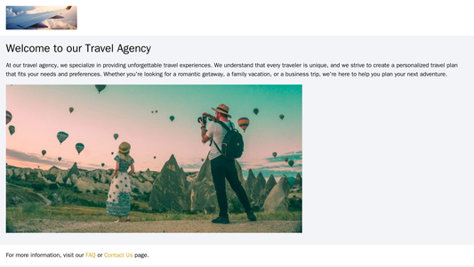 Travel Agency: A visually rich design with high-quality images of popular destinations on the homepage, a horizontal log Web Template 2242