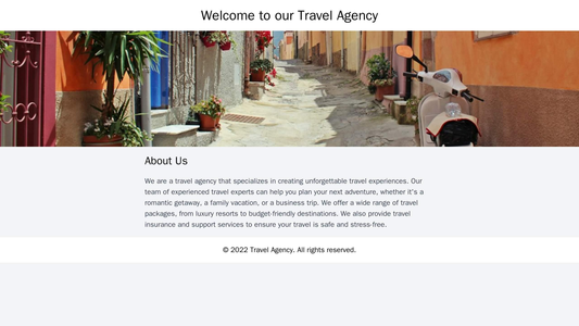 Travel Agency: A picture-heavy layout with a large, centered hero image showing a beautiful travel destination. The prim Web Template 2272