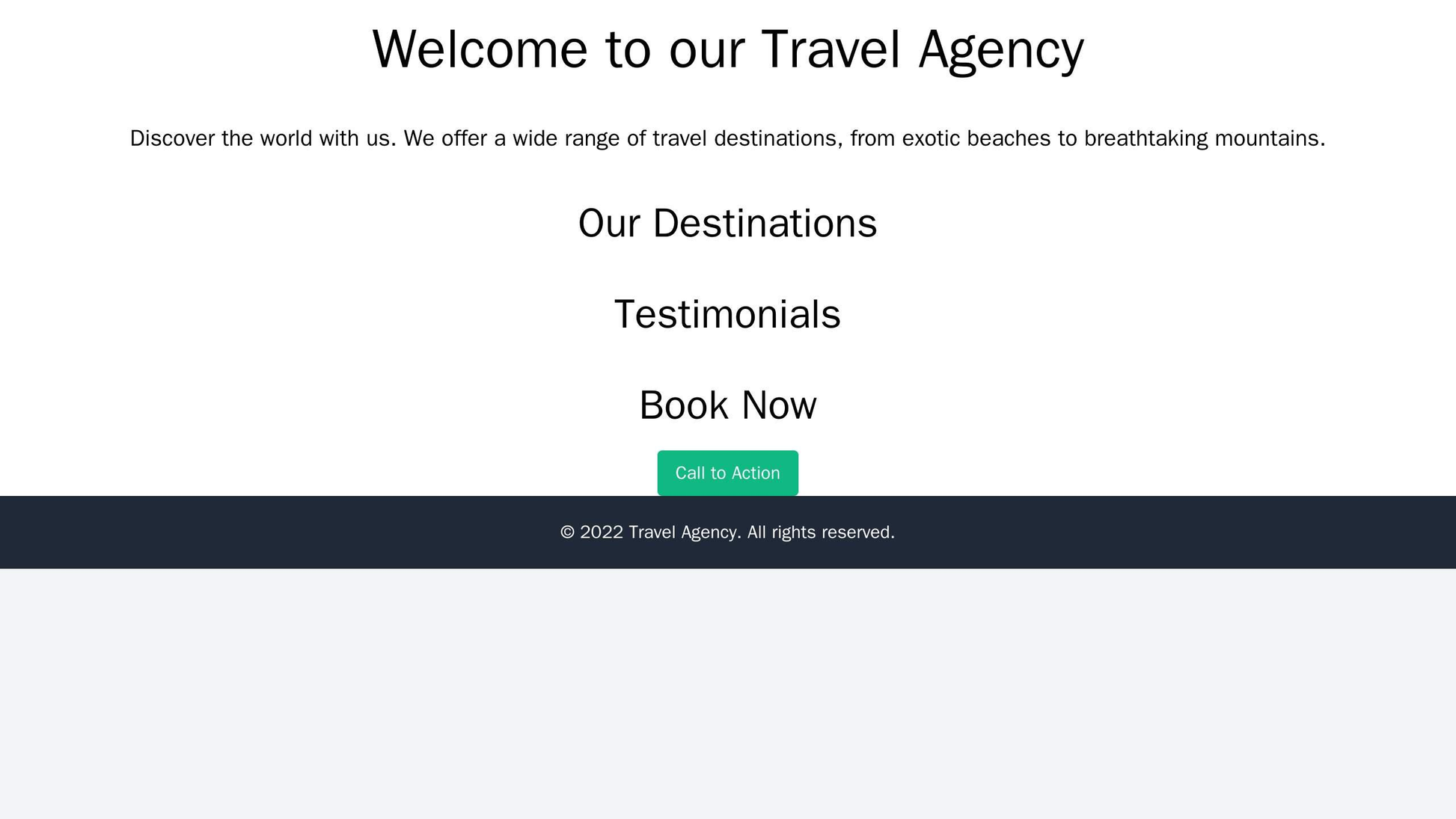 Travel Agency: A visually appealing site with a slideshow presenting various travel destinations on the homepage, a call Web Template 2399