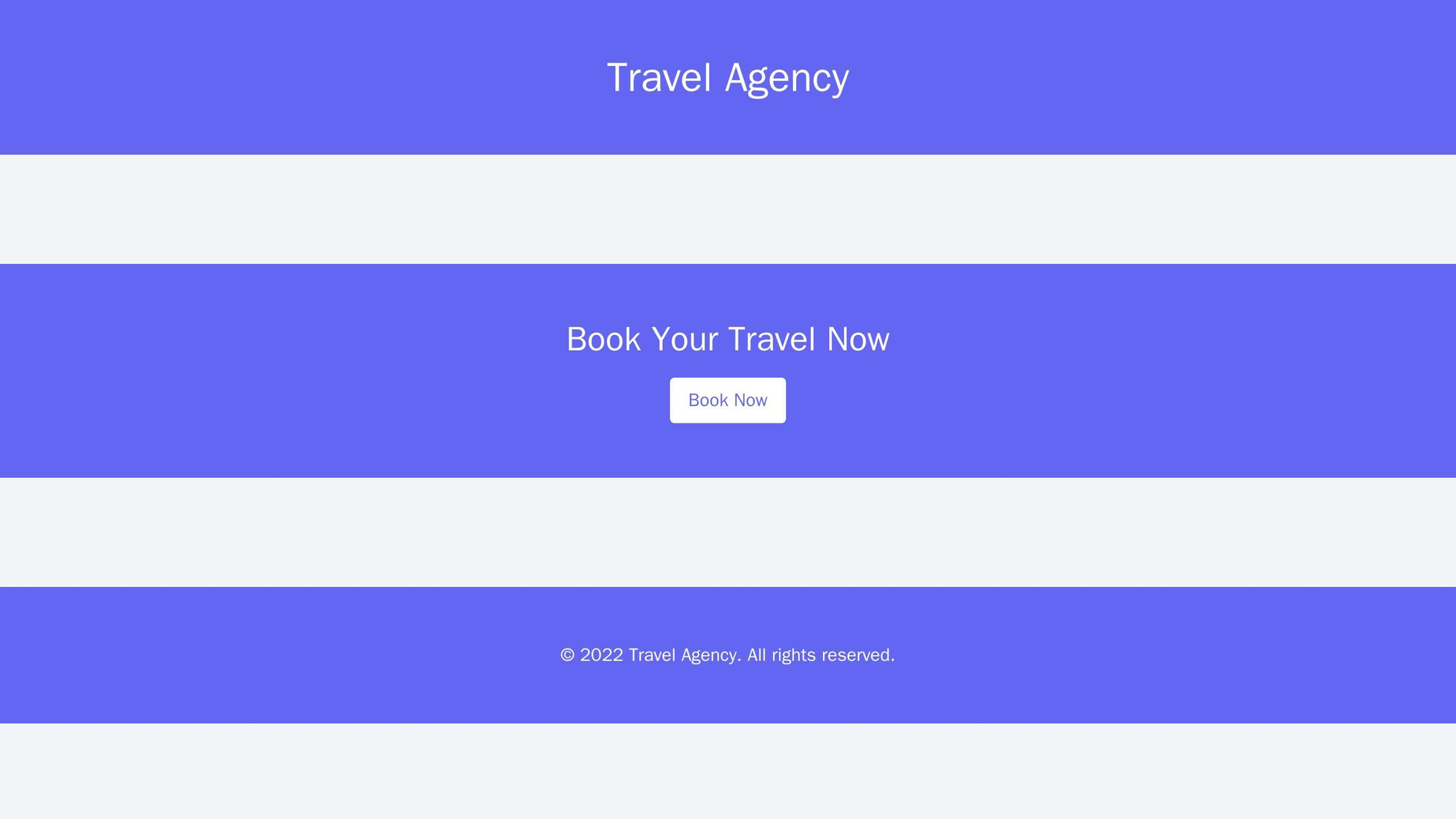 Travel Agency: A visually stunning design with a slider showcasing different destinations, a prominent call-to-action bu Web Template 3146