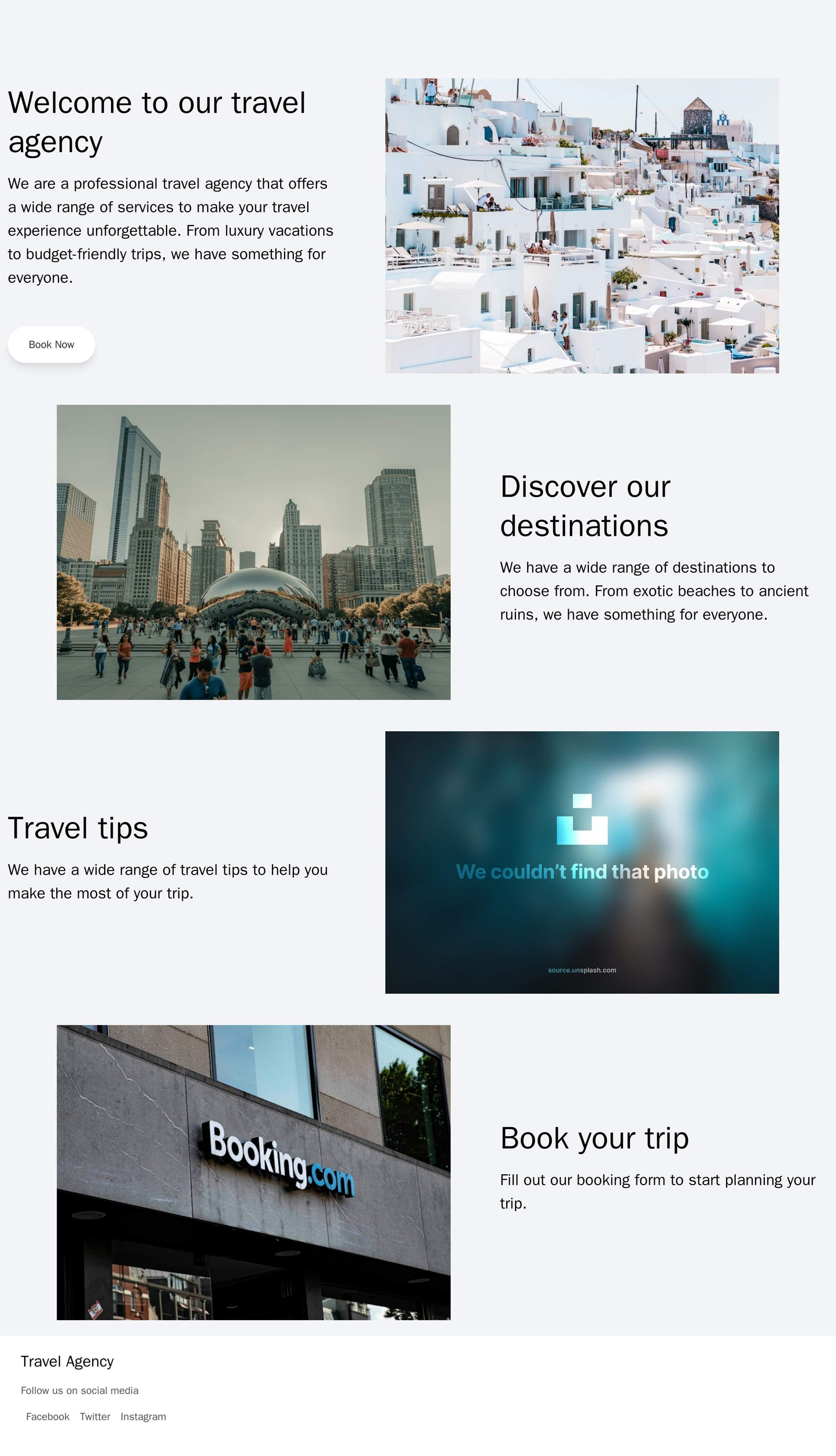 Travel Agency: A vibrant design with a full-screen image background, a dynamic slider showcasing destinations, and a cal Web Template 3809