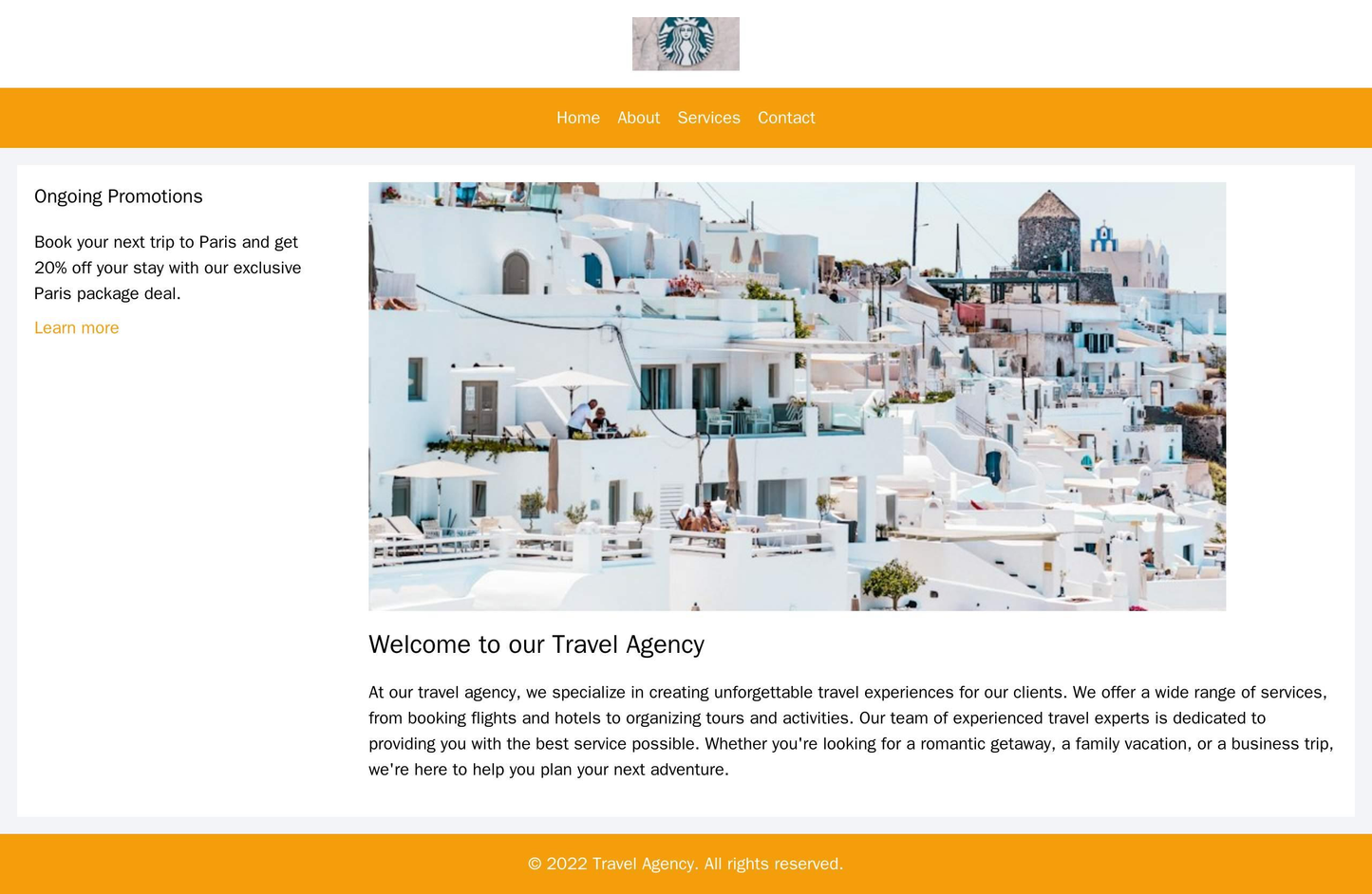 Travel Agency: A visually stimulating layout featuring a hero image of a breathtaking travel destination. The logo is ce Web Template 3824