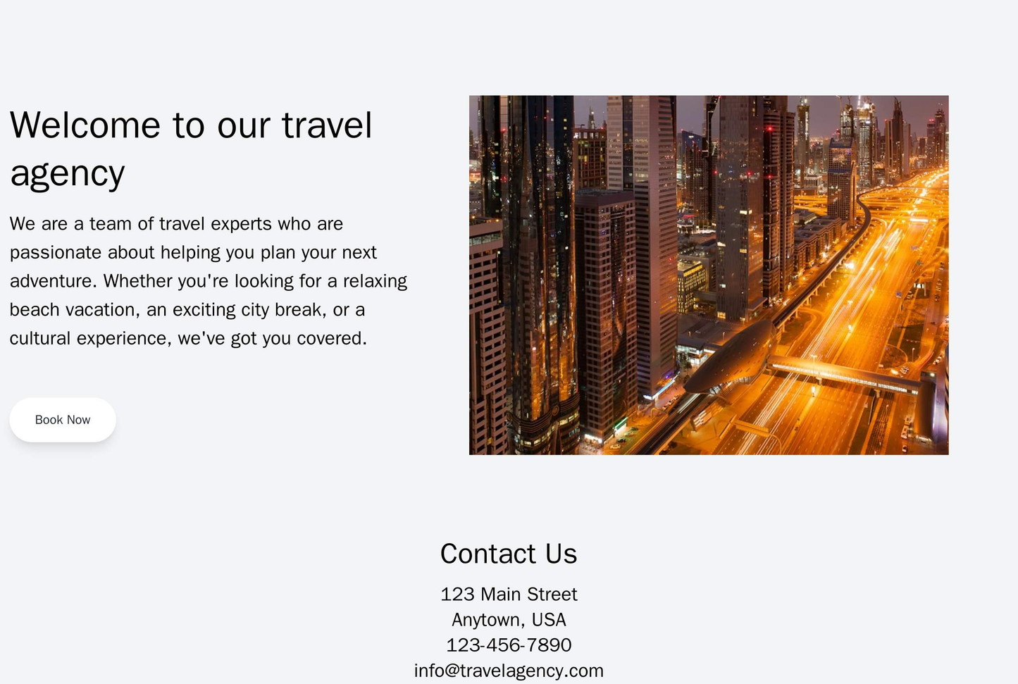 Travel Agency: A vibrant and colorful design with a full-screen hero image of a beautiful destination, a prominent call- Web Template 3835