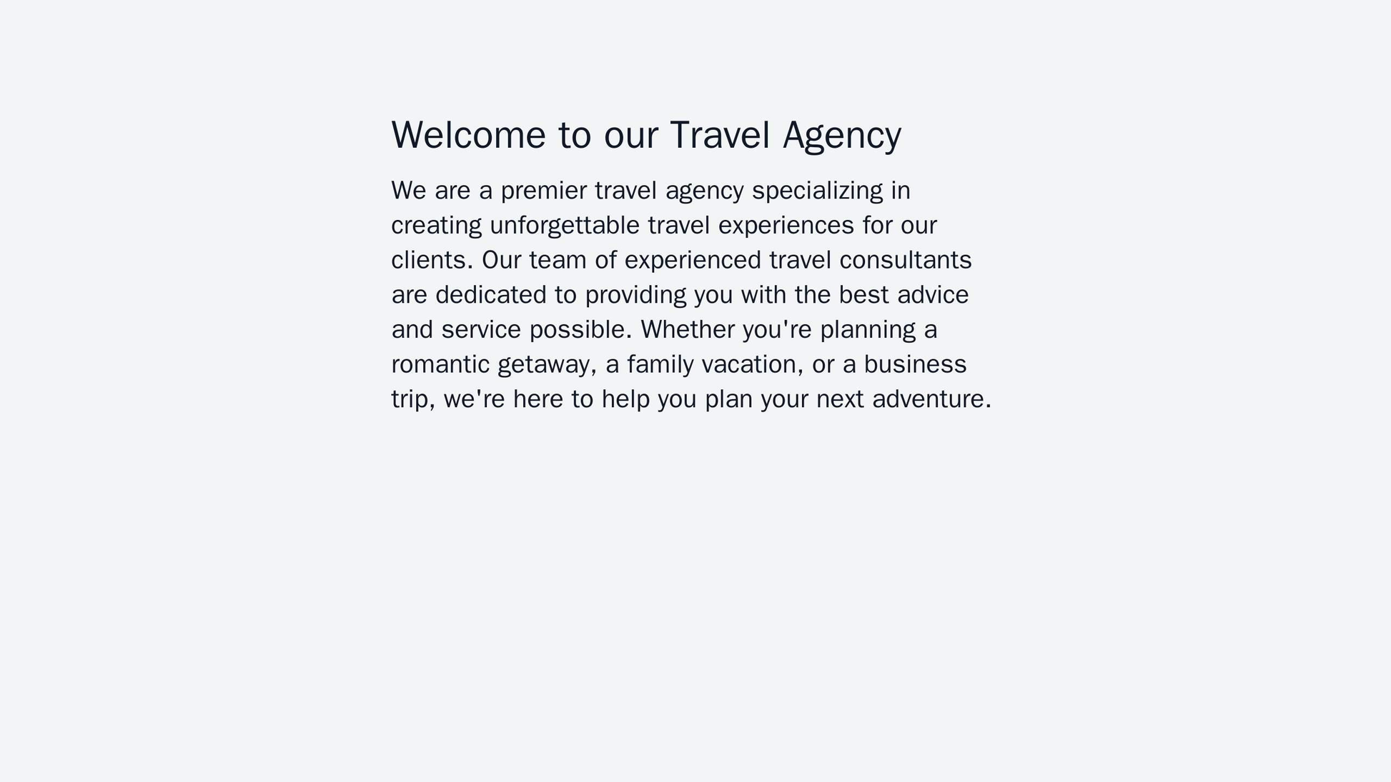 Travel Agency: A visually stunning design with a full-width background image of a beautiful destination, a header with a Web Template 3950